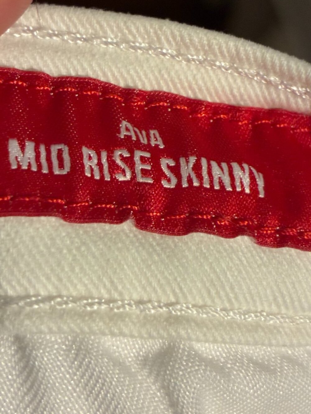 Lucky Brand AVA White Mid Rise Skinny Denim Jeans - Size 4 (27 Ankle) - Picture 8 of 11